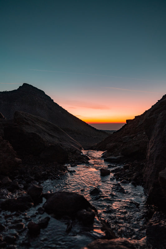 Glacial Stream at Dawn